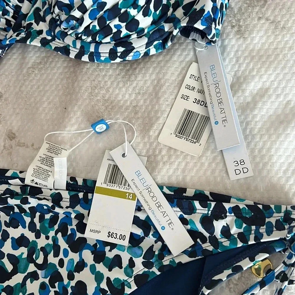Bleu Rod Beattie Girls Gone Wild Over The Shoulder Underwire Top Size 38DD - Picture 9 of 9